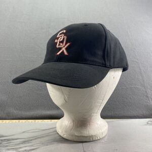 BWM Global Hat Mens‎ Black Strapback Chicago White Sox MLB Baseball